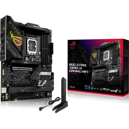 Материнская плата ROG STRIX Z890-H GAMING WIFI LGA1851/Intel Z890/4xDDR5/4xM.2/3xPCI-E x16, Standard-ATX