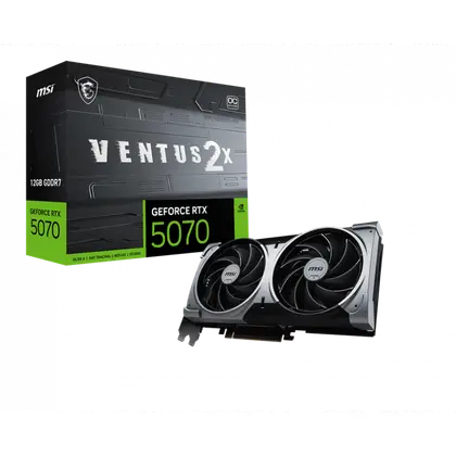 Видеокарта MSI GeForce RTX 5070 VENTUS 2X OC G5070-12V2C 12GB GDDR7 192-bit