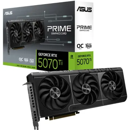 Видеокарта ASUS GeForce RTX 5070 Ti PRIME OC Edition PRIME-RTX5070TI-O16G 16GB GDDR7 256-bit