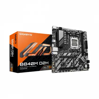 Материнская плата GIGABYTE B840M D2H AM5/AMD B840/2xDDR5/2xM.2/2xPCI-E x16, Micro-ATX