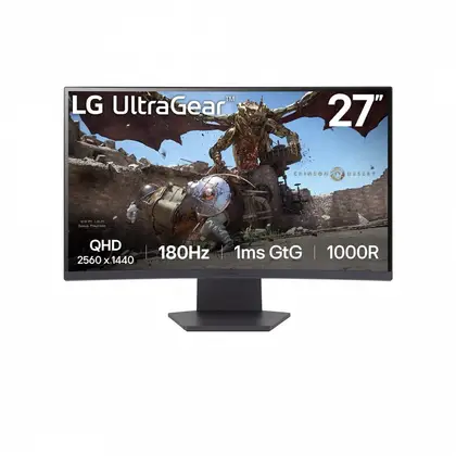 Монитор LG 27GS60QC 27" VA/2560×1440/180Hz/1ms/HDMI x2/DisplayPort 27GS60QC-B
