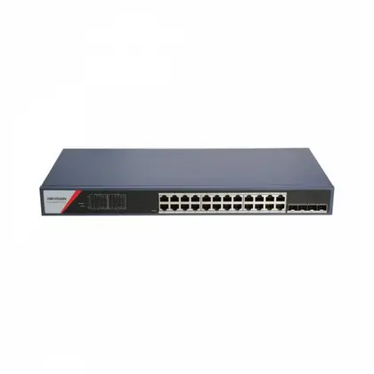 Коммутатор Hikvision DS-3E1528P-SI-24P4F Smart Managed/24×1G PoE/4×1G SFP/PoE 370W