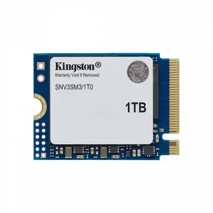 SSD накопитель Kingston NV3 1TB M.2 2230/NVMe/PCIe 4.0/6000MB/s Read/4000MB/s Write SNV3SM3/1T0