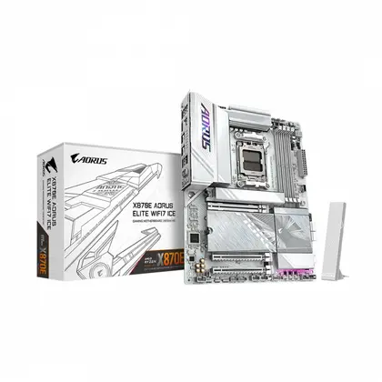 Материнская плата GIGABYTE X870E A ELITE WF7 ICE AM5/AMD X870E/4xDDR5/4xM.2/3xPCI-E x16, Standard-ATX