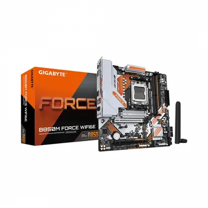 Материнская плата GIGABYTE B850M FORCE WF6E AM5/AMD B850/2xDDR5/3xM.2/1xPCI-E x16, Micro-ATX