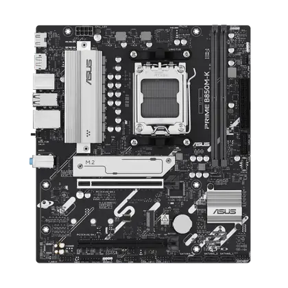 Материнская плата ASUS PRIME B850M-K AM5/AMD B850/2xDDR5/2xM.2/2xPCI-E x16, Micro-ATX