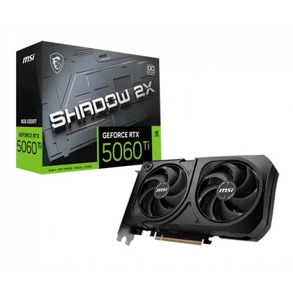 Видеокарта MSI GeForce RTX 5060 Ti SHADOW 2X OC PLUS 8GB GDDR7 128-bit G506T-8S2CP