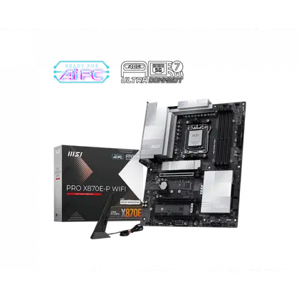 Материнская плата MSI PRO X870E-P WIFI AM5/AMD X870E/4xDDR 5/3xM.2/3xPCI-E x16, Standard-ATX