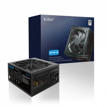 Блок питания PCCooler HW700-NP, 700W, Non Modular, 80+, Fan 120mm, HW700-NP