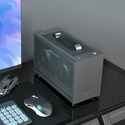 Корпус PCCooler I100 PRO MESH GY ITX USB3.0 1x3.5", 1x2.5" Grey