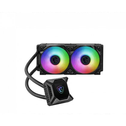 Водяное охлаждение для CPU MSI MPG CORELIQUID K240 V2. Socket Intel/AMD, 4pin, Fan 2x120см, ARGB