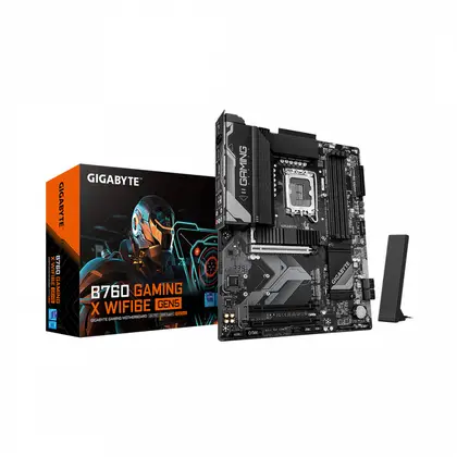 Материнская плата GIGABYTE B760 G X WF6E GEN5 LGA1700/Intel B760/4xDDR5/3xM.2/3xPCI-E x16, Standard-ATX