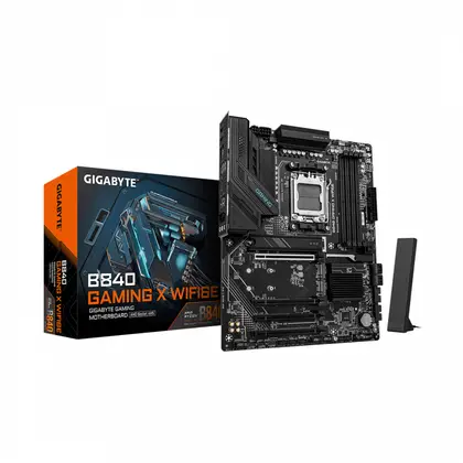 Материнская плата GIGABYTE B840 GAMING X WF6E AM5/AMD B840/4xDDR5/3xM.2/4xPCI-E x16, Standard-ATX