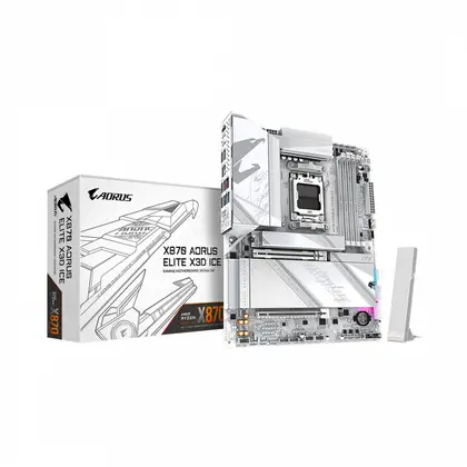 Материнская плата Gigabyte X870 A ELITE X ICE AM5/AMD X870/4xDDR 5/4xM.2/1xPCI-E x16, Standard-ATX
