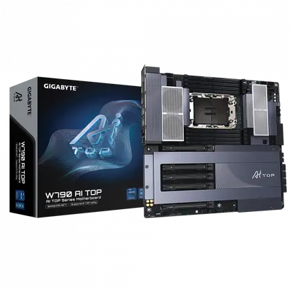 Материнская плата GIGABYTE W790 AI TOP LGA4677/Intel W790/8xDDR 5/6xM.2/5xPCI-E x16, E-ATX
