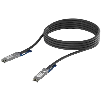 Ubiquiti UACC-DAC-QSFP28-3M QSFP28 direct attach cable with a 100 Gbps max data rate, Compatible with QSFP28 and QSFP+ interfaces
