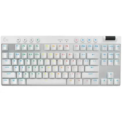 LOGITECH G PRO X TKL LIGHTSPEED Mechanical Gaming Keyboard - WHITE - US INT'L - TACTILE
