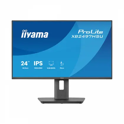 Монитор iiyama ProLite XB2497HSU-B1 23.8" IPS/1920×1080/120Hz/4ms/HDMI/DisplayPort/USB-C XB2497HSU-B1