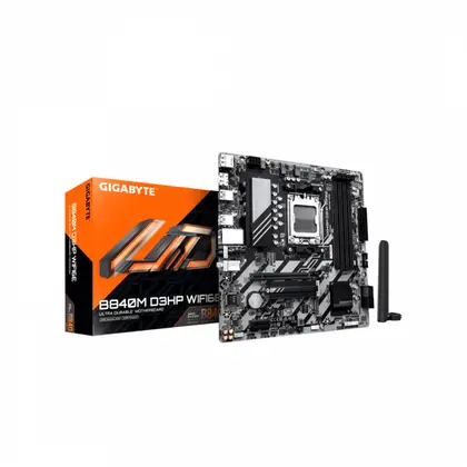 Материнская плата GIGABYTE B840M D3HP WF6E AM5/AMD B840/4xDDR5/2xM.2/1xPCI-E x16, Micro-ATX