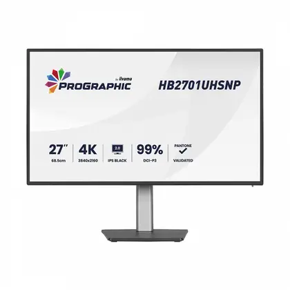 Монитор iiyama ProGraphic HB2701UHSNP-B1 27" IPS Black 2.0/3840×2160/60Hz/4ms/HDMI/DisplayPort/USB-C