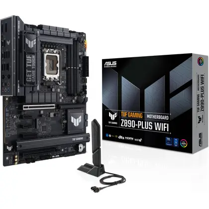 Материнская плата ASUS TUF GAMING Z890-PLUS WIFI LGA1851/Intel Z890/4xDDR5/4xM.2/2xPCI-E x16, Standard-ATX