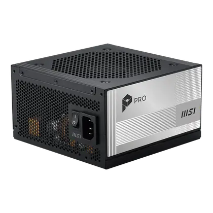 Блок питания MSI 1000W, PRO A1000PL PCIE5, Full Modular, ATX, 80+ PLATINUM, >92%, Fan 120mm, Черный