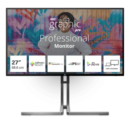 Монитор AOC U27U3CV 27" IPS/3840×2160/60Hz/4ms/HDMI x2/DisplayPort/USB-C U27U3CV