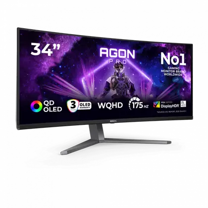 Монитор AOC AG346UCD 34" QD-OLED/3440×1440/175Hz/0.03ms/HDMI x2/DisplayPort x1 AG346UCD