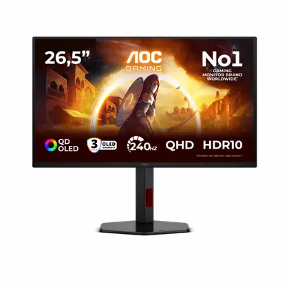 Монитор AOC Q27G4ZDR 26.5" QD-OLED/2560×1440/240Hz/0.03ms/HDMI x2/DisplayPort Q27G4ZDR