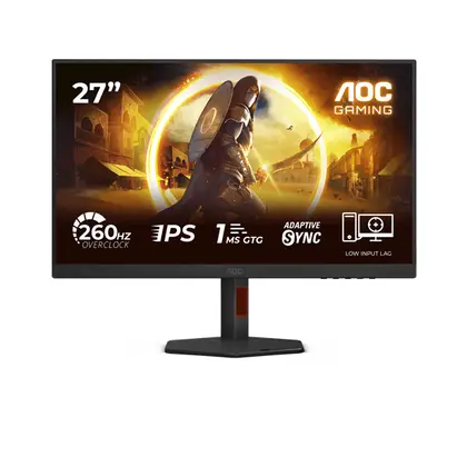 Монитор AOC 27G4ZR 27" Fast IPS/1920×1080/260Hz/1ms/HDMI x2/DisplayPort 27G4ZR/01