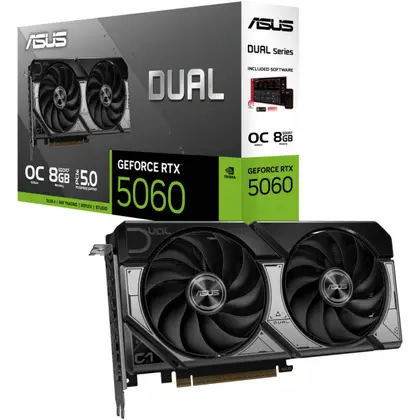 Видеокарта ASUS GeForce RTX 5060 Dual OC Edition 8GB GDDR7 128-bit