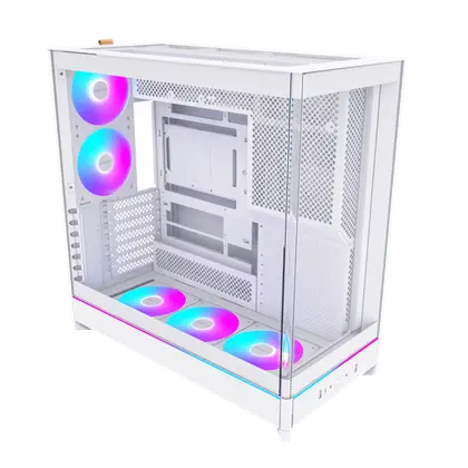 Корпус Montech HS02 PRO (W) ATX/Micro-ATX/Mini-ITX (Back-Connected MB) 2xUSB 1xType-C 1xAudio Белый