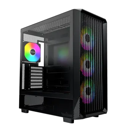 Корпус Montech X5 (B) E-ATX/ATX/Micro-ATX/Mini-ITX 1xUSB3.0 1xUSB2.0 1xType-C 1xAudio Черный