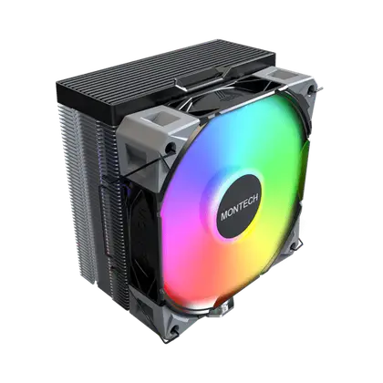 Вентилятор для процессора Montech NX400 ARGB (B) TDP 220W 4-pin 1851/1700/1200/115X/AM5/AM4 Black