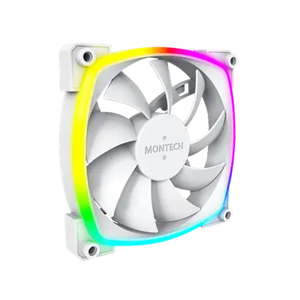 Вентилятор для корпуса Montech AX120 PWM (W) 1x(120x120x25mm) / 800-1600RPM / 59CFM / 27dBA Белый