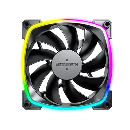 Вентилятор для корпуса Montech AX120 3 in 1 Pack (B) 3x(120x120x25mm)/800-1600RPM/59CFM/27db Черный