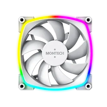 Вентилятор для корпуса Montech AX120 3 in 1 Pack (W) 3x(120x120x25mm)/800-1600RPM/59CFM/27db Белый