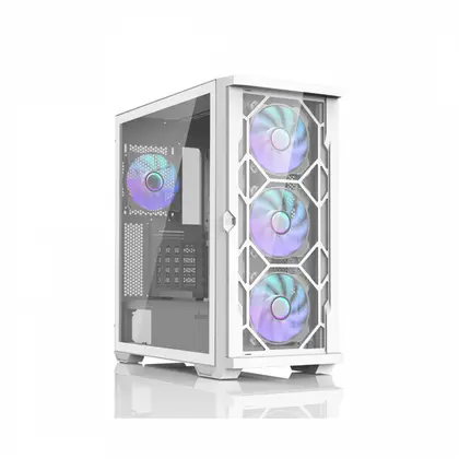 Case ATX midi tower Zalman Z10 Duo, (без БП), white