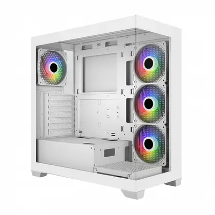 Case ATX midi tower FSP M340-WA, (без БП), WHITE