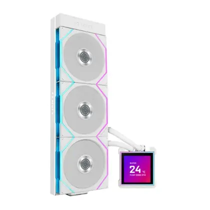 Водяное охлаждение для CPU Lian Li HydroShift II LCD-S 360TL 3x120mm White G89.GHS2LCDS36TFW.00