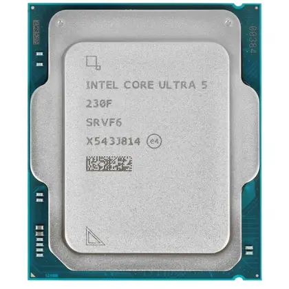 Процессор Core Ultra 5 230F, 10C/10T, base 3.4GHz, 5GHz Turbo, 24Mb L3, TDP65W, AT807680676F