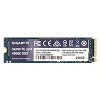 SSD 250GB Gigabyte Gen4 4000E, M.2, read 3500 MB/s, write 1800 MB/s, PCIe 4.0, TLC