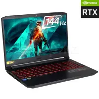 Ноутбук Acer Nitro 5 AN515-57, Core i5-11400H/15.6"FHD/16GB/256GB/GF RTX3050Ti 4GB/LAN/DOS