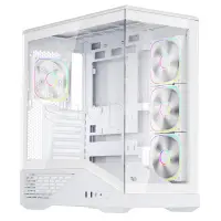 Корпус 1Stplayer GM7, Midi Tower, ATX, m-ITX, White, 1x3.5"/1x2.5", 2xUSB3.0, USB-C