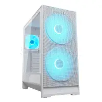 Корпус Cougar Airface 180, Midi Tower, ATX, White, 2x3.5"/1x2.5", 2xUSB3.0, USB-C, RGB