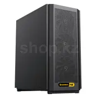Корпус GameMax F46 Dark, Midi Tower, ATX, Black, 2x3.5"/3x2.5", 2xUSB3.0, RGB