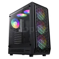 Корпус GameMax Forge AB, Midi Tower, E-ATX, Black, 2x3.5"/3x2.5", 1xUSB3.0, 1xUSB2.0, RGB